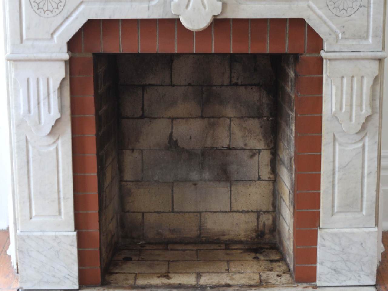 how to clean sandstone fireplace?